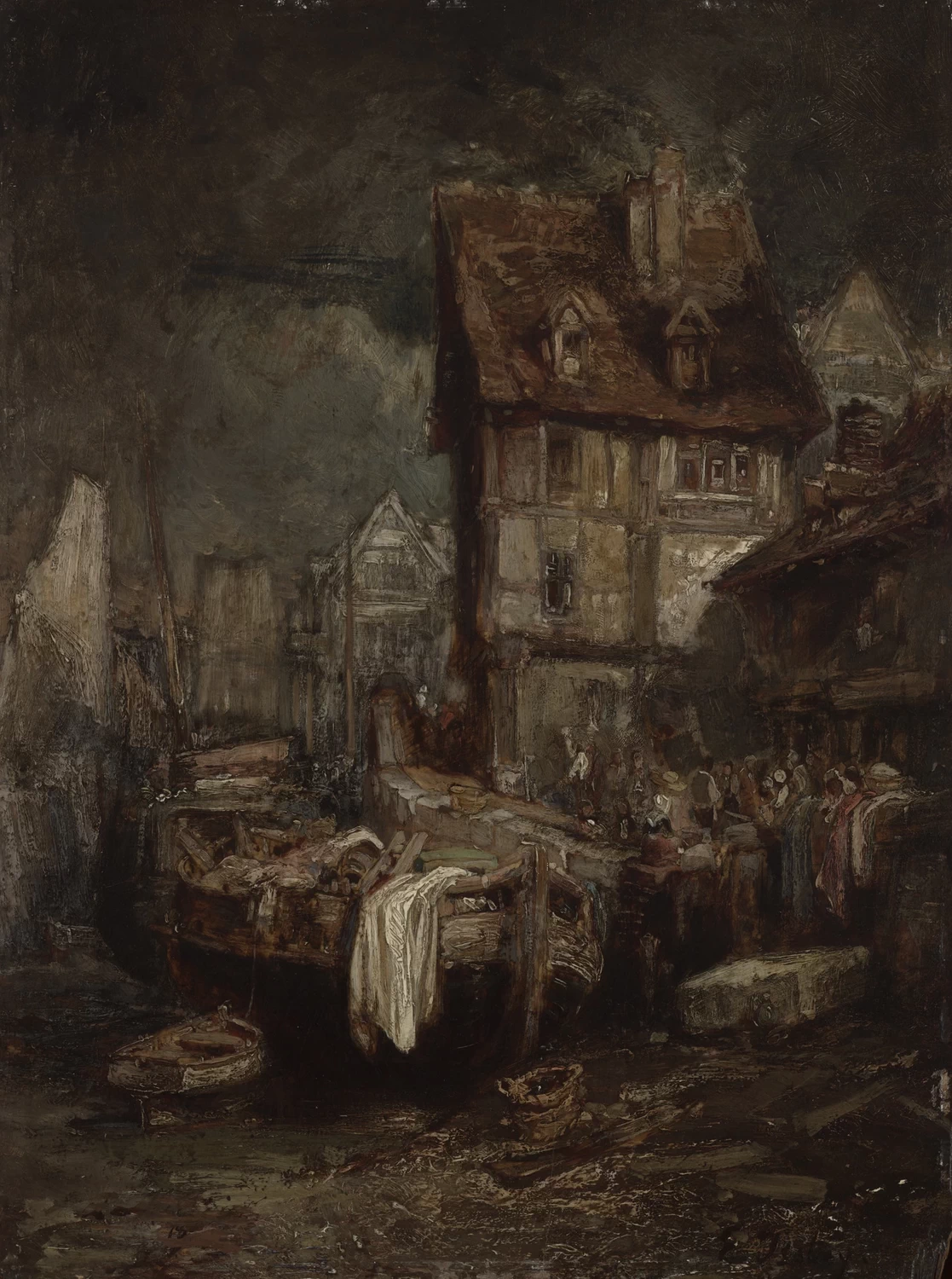 Interno di un porto (mercato sul lungomare) - Yale University Art Gallery, New Haven